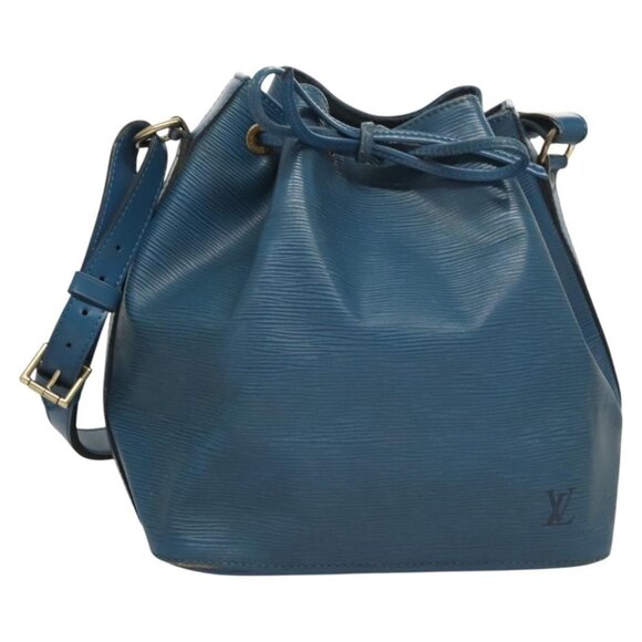 LOUIS VUITTON Epi Petit Noe Shoulder Bag Blue LV Auth - Picture 1 of 16